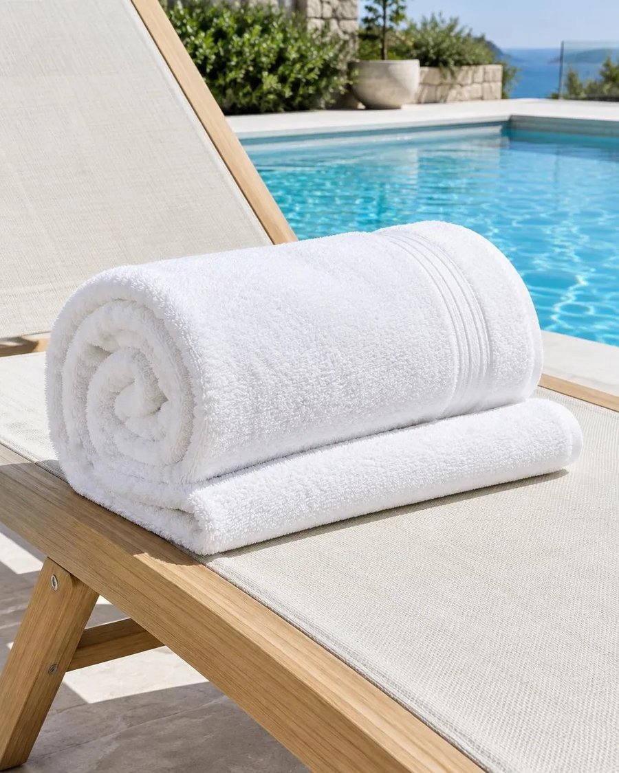 Toalha de Piscina CIÇA — Soft — Branco