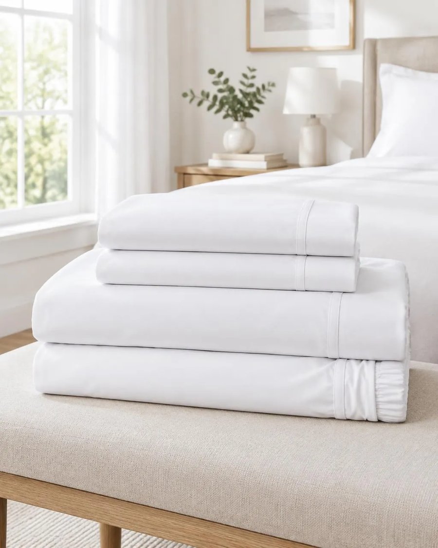 Jogo de Cama 180 Fios Profissional — Branco