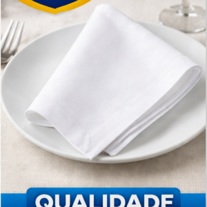 Guardanapo de Tecido Branco 200 Fios 45 x 45 - Imagem 6
